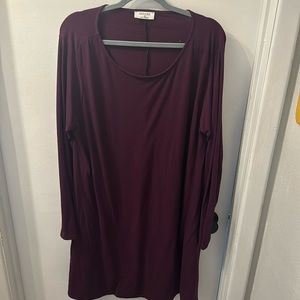 Zenana Burgundy Tunic with pockets